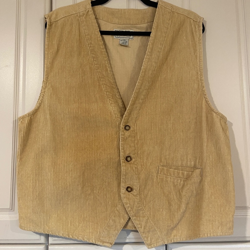 The Original Arizona Jean Company Vintage Corduroy Tan Vest